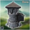 Maison avec fenêtres en arc et cheminée - STL 3D | Hartolia Miniatures