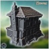 House with arched windows and chimney - 3D STL | Hartolia Miniatures