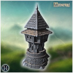 Maison tour avec escalier en spirale - STL 3D | Hartolia Miniatures