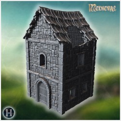 Ancient stone building with arched... - 3D STL | Hartolia Miniatures