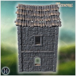 Ancient stone building with arched... - 3D STL | Hartolia Miniatures