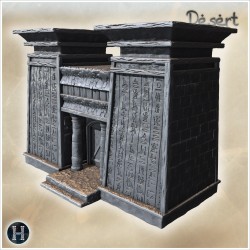 A stone structure with hieroglyphic... - 3D STL | Hartolia Miniatures