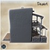 A building with a balcony, stairs,... - 3D STL | Hartolia Miniatures