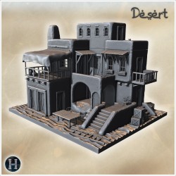 A building with an arched entrance... - 3D STL | Hartolia Miniatures