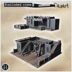 A workshop with stairs, anvil, and... - 3D STL | Hartolia Miniatures