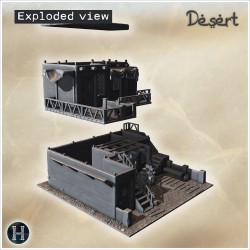 A workshop with stairs, anvil, and... - 3D STL | Hartolia Miniatures