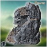 House built into a rocky cliffside - 3D STL File | Hartolia Miniatures