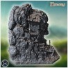 House built into a rocky cliffside - 3D STL File | Hartolia Miniatures