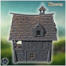 Maison à colombages avec petite... - STL 3D | Hartolia Miniatures