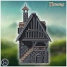 Maison à colombages avec petite... - STL 3D | Hartolia Miniatures