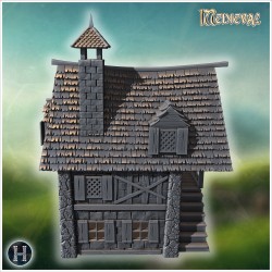 Maison à colombages avec petite... - STL 3D | Hartolia Miniatures