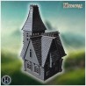 Tall house with steep roofline - 3D STL File | Hartolia Miniatures