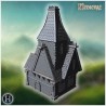 Maison haute avec ligne de toit raide - STL 3D | Hartolia Miniatures