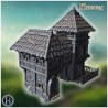 Maison à deux étages avec balcon en... - STL 3D | Hartolia Miniatures