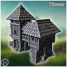 Maison à deux étages avec balcon en... - STL 3D | Hartolia Miniatures