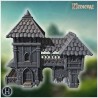 Maison à deux étages avec balcon en... - STL 3D | Hartolia Miniatures