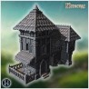 Maison à deux étages avec balcon en... - STL 3D | Hartolia Miniatures