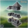 Maison à deux étages avec balcon en... - STL 3D | Hartolia Miniatures