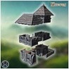 Maison à deux étages avec balcon en... - STL 3D | Hartolia Miniatures