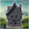 Medieval house with stone base - 3D STL File | Hartolia Miniatures