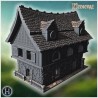 Medieval house with stone base - 3D STL File | Hartolia Miniatures