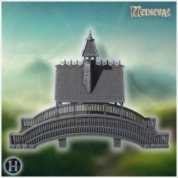 Pont en pierre avec tours - Fichier STL 3D | Hartolia Miniatures