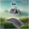 Pont en pierre avec tours - Fichier STL 3D | Hartolia Miniatures