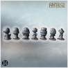 Wizard figures with wands and robes - 3D STL | Hartolia Miniatures