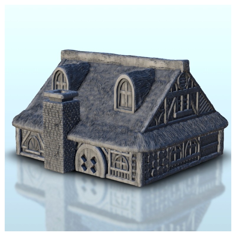 Medieval house with thatch roof 3 |  | Hartolia miniatures
