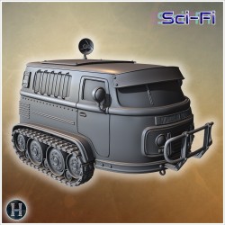 Armored vehicle with tracks and a... - 3D STL | Hartolia Miniatures