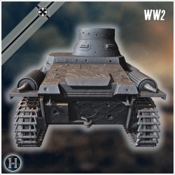 Panzer I 1 ' Breda' light tank with... - 3D STL | Hartolia Miniatures