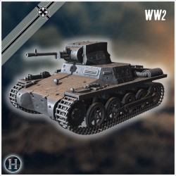 Panzer I 1 ' Breda' light tank with... - 3D STL | Hartolia Miniatures