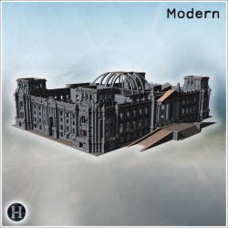 Reichstag building (damaged... - 3D STL | Hartolia Miniatures
