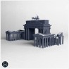 Brandenburg Gate in ruins (Berlin,... - 3D STL | Hartolia Miniatures