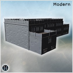 Fortified modern building with... - 3D STL | Hartolia Miniatures