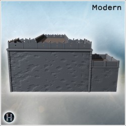 Fortified modern building with... - 3D STL | Hartolia Miniatures
