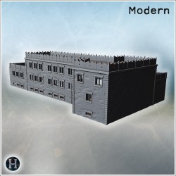 Fortified modern building with... - 3D STL | Hartolia Miniatures