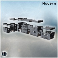 Fortified modern building with... - 3D STL | Hartolia Miniatures