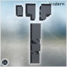 Fortified modern building with... - 3D STL | Hartolia Miniatures