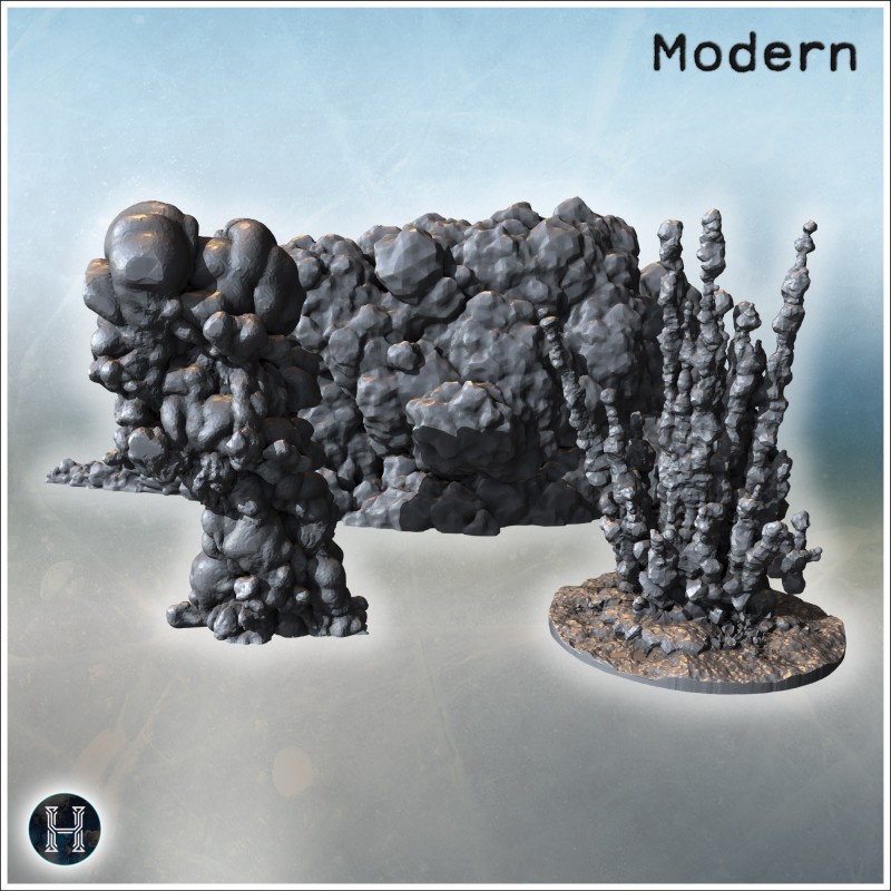 Smoke and explosion set for... - 3D STL | Hartolia Miniatures