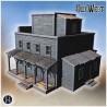 Frontier general store with tall... - 3D STL | Hartolia Miniatures