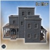 Frontier general store with tall... - 3D STL | Hartolia Miniatures