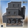 Frontier general store with tall... - 3D STL | Hartolia Miniatures
