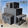 Frontier general store with tall... - 3D STL | Hartolia Miniatures