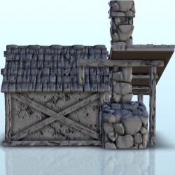 Blacksmith shop with outdoor chimney 9 |  | Hartolia miniatures
