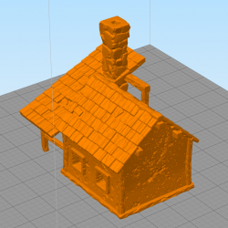 Blacksmith shop with outdoor chimney 9