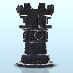 Rounded tower with canons 10 |  | Hartolia miniatures
