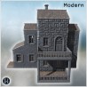 Compact building with patterned... - 3D STL | Hartolia Miniatures
