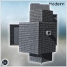 Compact building with patterned... - 3D STL | Hartolia Miniatures