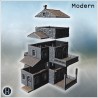 Compact building with patterned... - 3D STL | Hartolia Miniatures